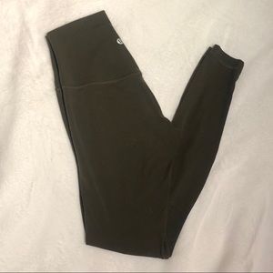 Olive green Lululemon leggings